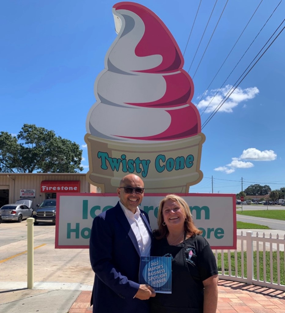 Twisty Cone Sign